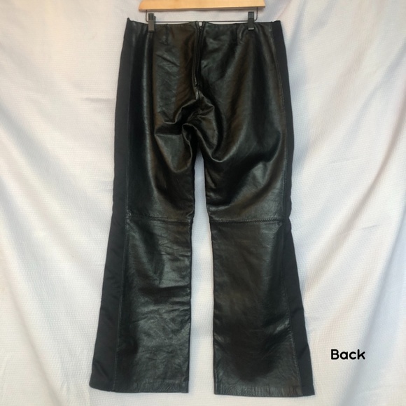 DANIER Leather Black Buttery Leather Pants Lined, Size 8 - Picture 3 of 13